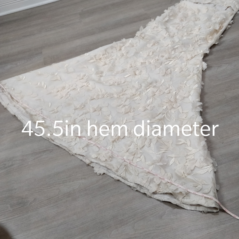Prom dress custom cream floral JANE.X Emma - Picture 6 of 17